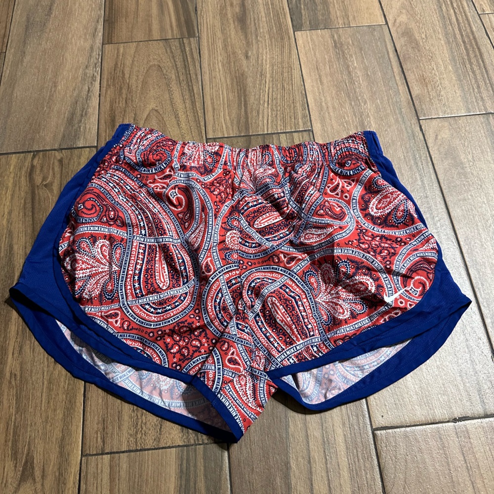 Red and Blue nike shorts